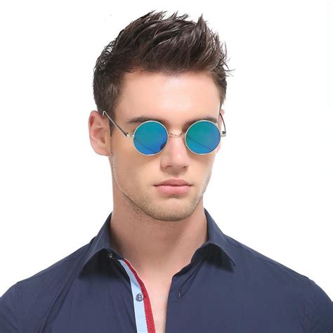 round polarized sunglasses for men